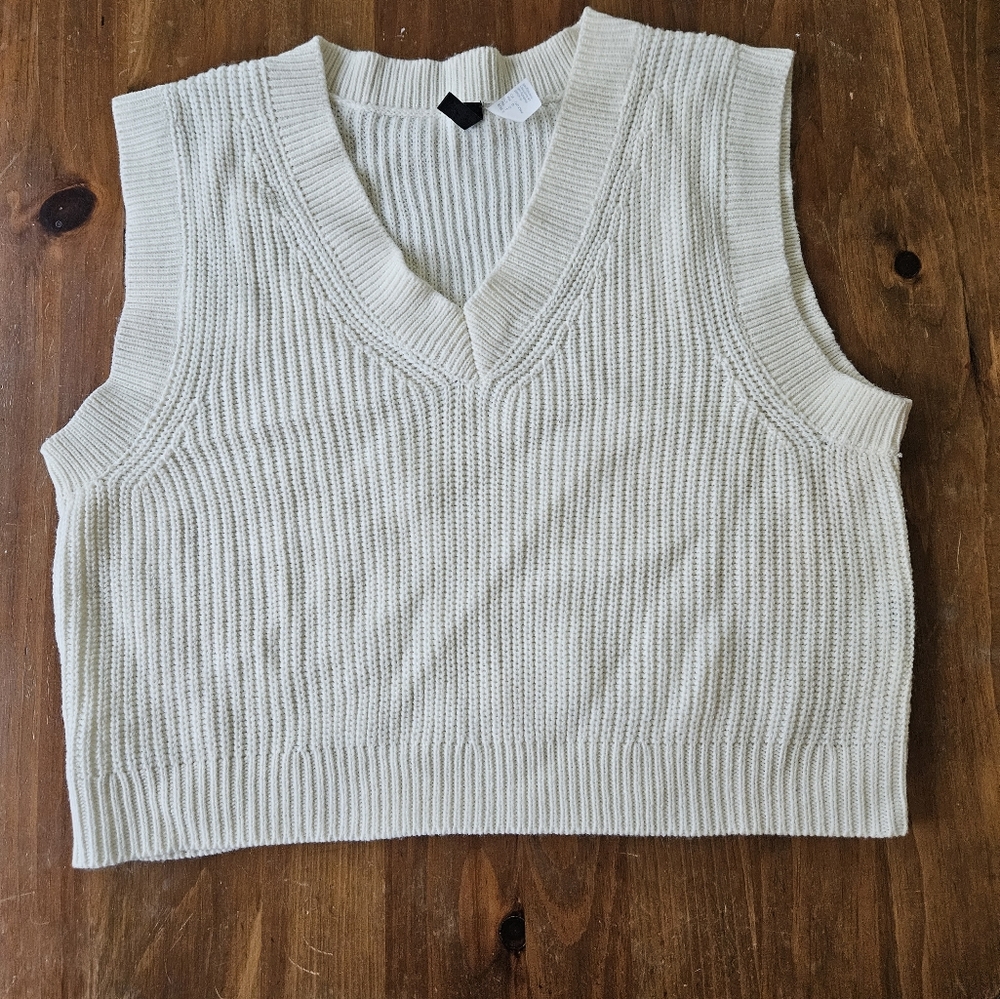 Divided (H&M) V-Neck Knit Sweater Vest